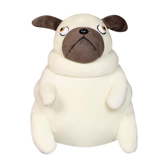 Fat Pug Plush Cushion Soft Superior Texture Full Filled Cute Pug Dog Plush Cushion for Decoration