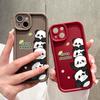 Soft Silicone Square Ladders Cartoon Pattern Full Cover Camera Protection Shockproof Case for iPhone Infinix Tecno Vivo