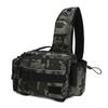 Multifunctional Fishing Tackle Bag Outdoor Water-resistant Fishing Sling Pack Waist Bag Reel Lure Storage Organizer Bag