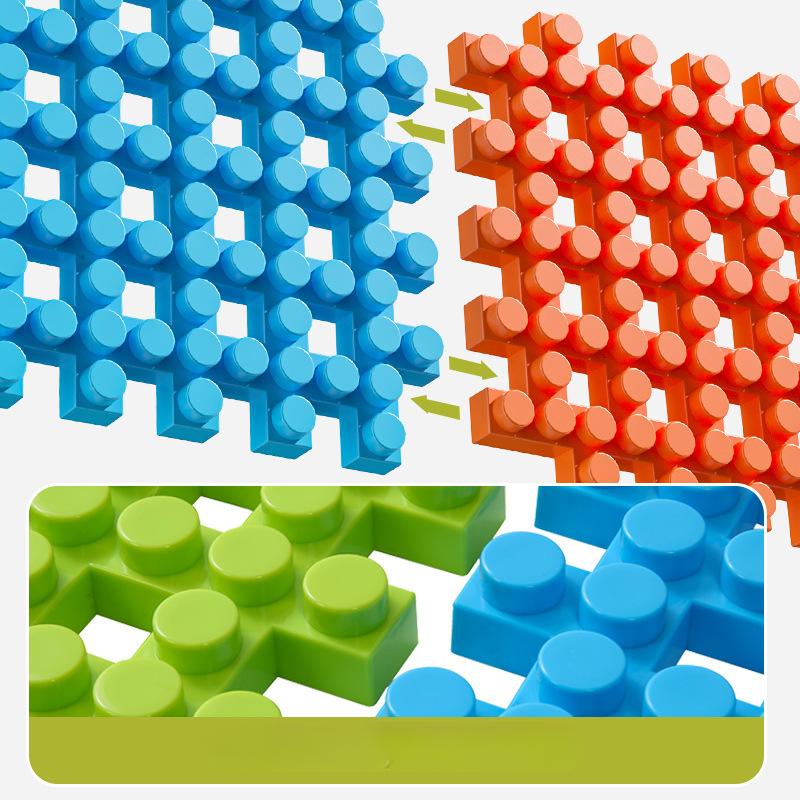 Новые большие квадратные строительные блоки, угловые строительные блоки, детские игрушки для детского сада, большие строительные блоки, пластиковые образовательные игрушки, набор