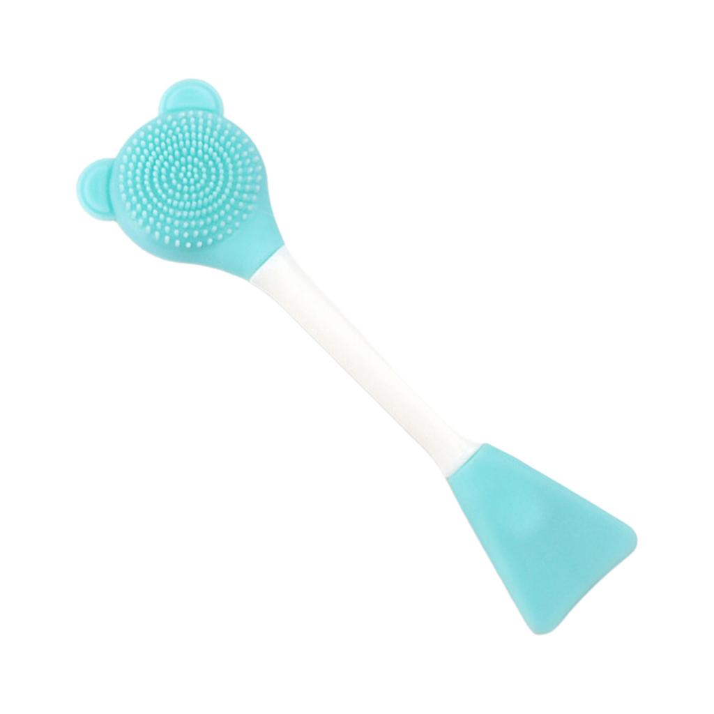 1 шт. Мягкая силиконовая щетка для умывания лица Нежный очищающий инструмент для ухода за кожей Многофункциональный аппликатор для масок Спонж для макияжа