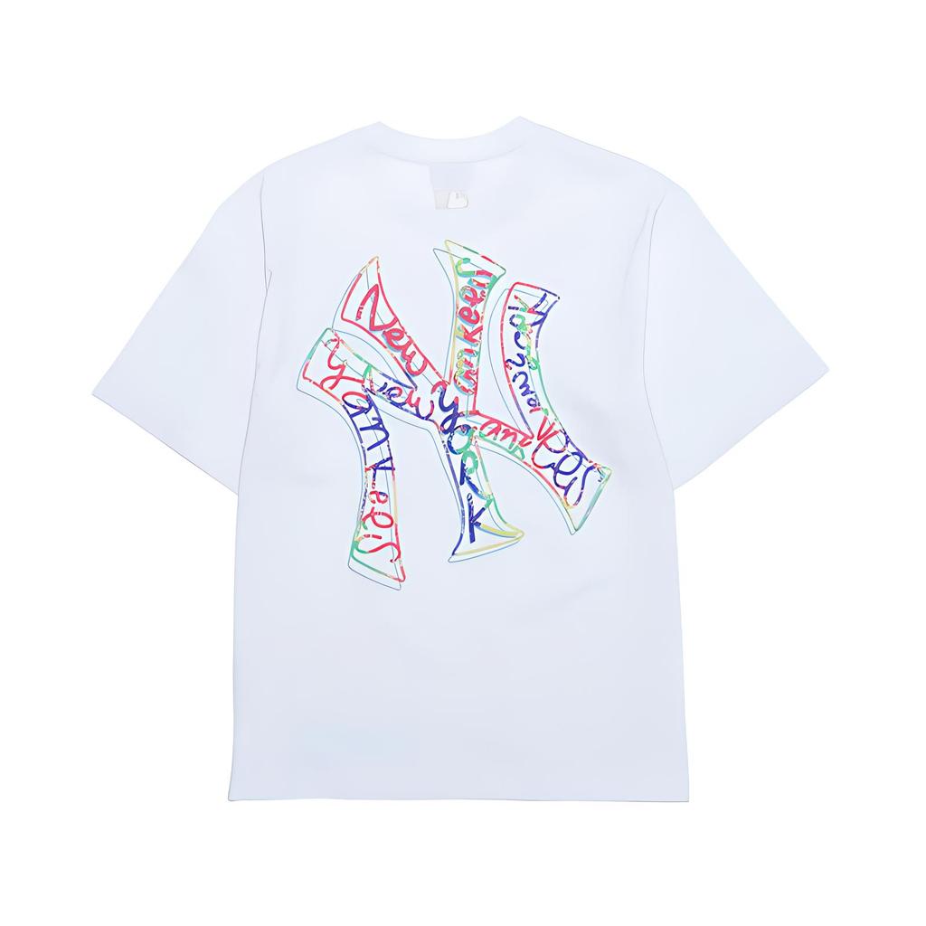 New MLB New York Yankees SS25 T Shirt Unisex Ecru 3ATSB0953-50WHS