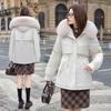 Pie Overcome Women's Medium and Long New Winter Loose Velvet Thickened Cotton-padded Jacket Tooling Jacket