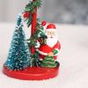 1PC Christmas Trees Festival Red Tabletops Candlestick Decorations Resin Gift Christmas Ornaments Atmosphere