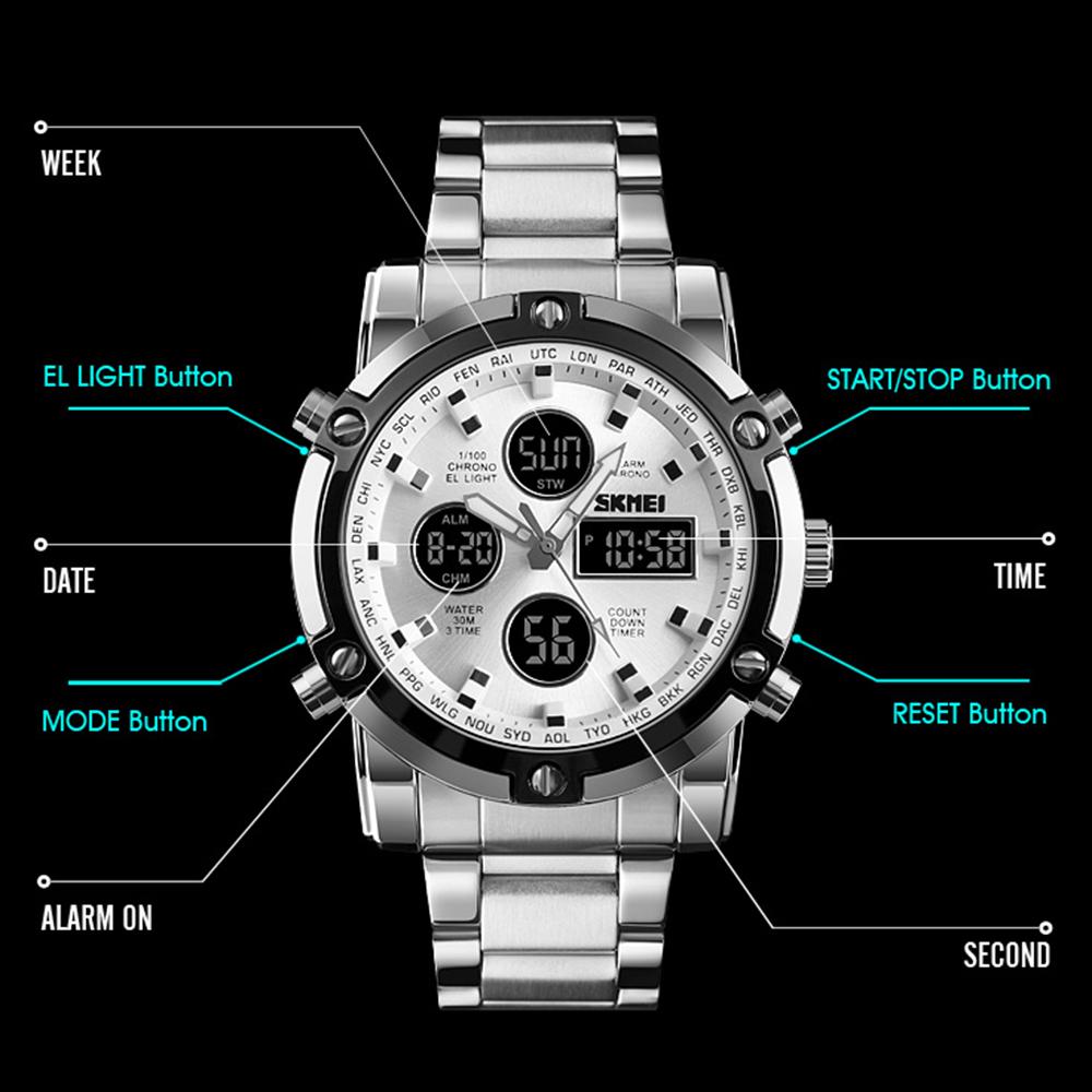 Мужские наручные многофункциональные часы