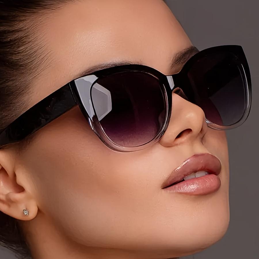 Модные солнцезащитные очки Cat Eye Gradient для женщин, винтажные оттенки, защита от ультрафиолета, очки для походов на открытом воздухе