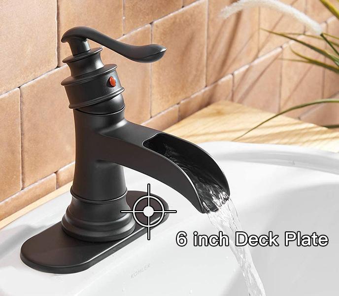 Bathroom Faucet Accessories Hole Cover Deck Plate 6 Inch Bathroom Sink Unused Mounting Escutcheon 4014