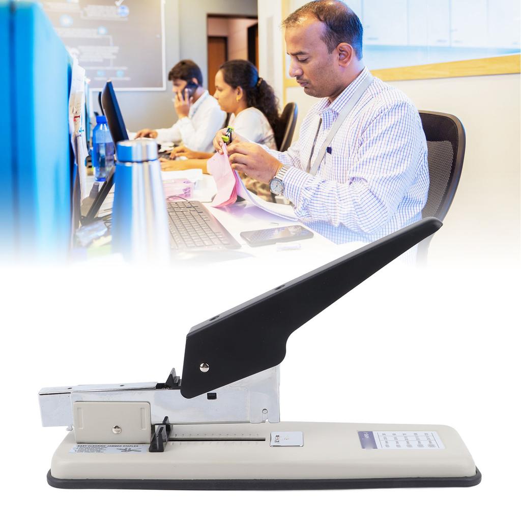 100 листов сверхмощный степлер высокая емкость экономия усилий нержавеющий коммерческий настольный степлер для Sc