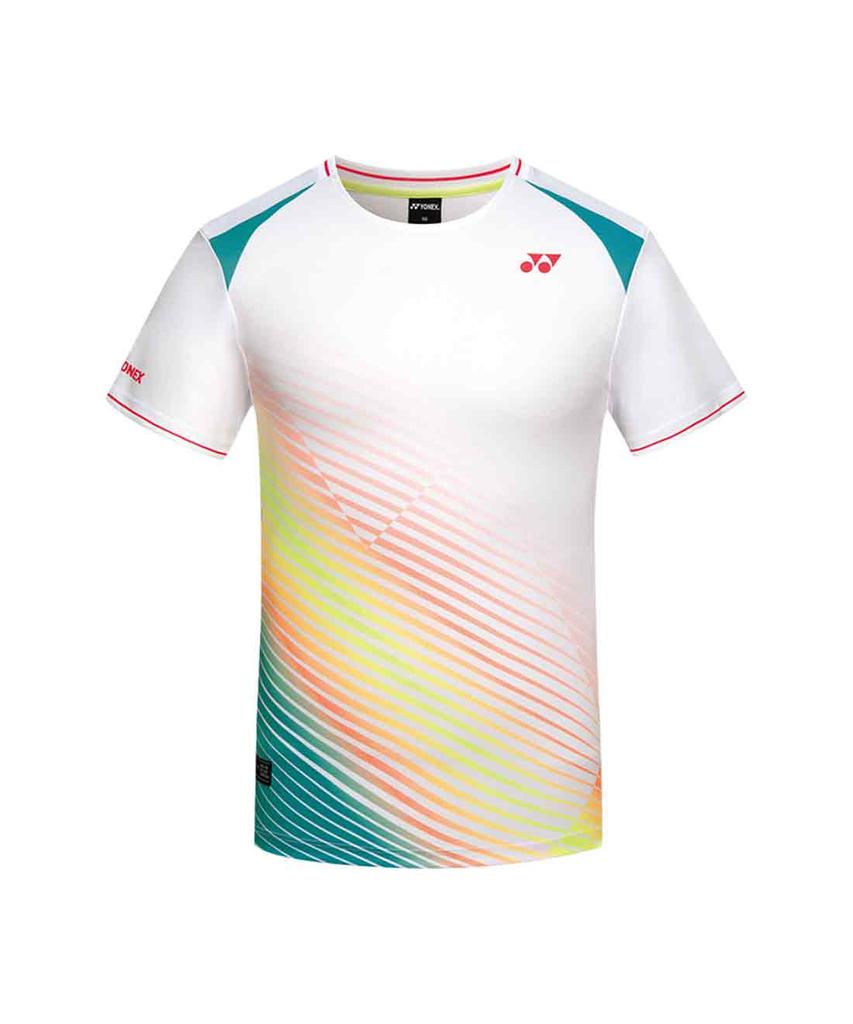 YONEX 261Ts027M Белая Мужская Флуоресцентная Графическая Игровая Одежда