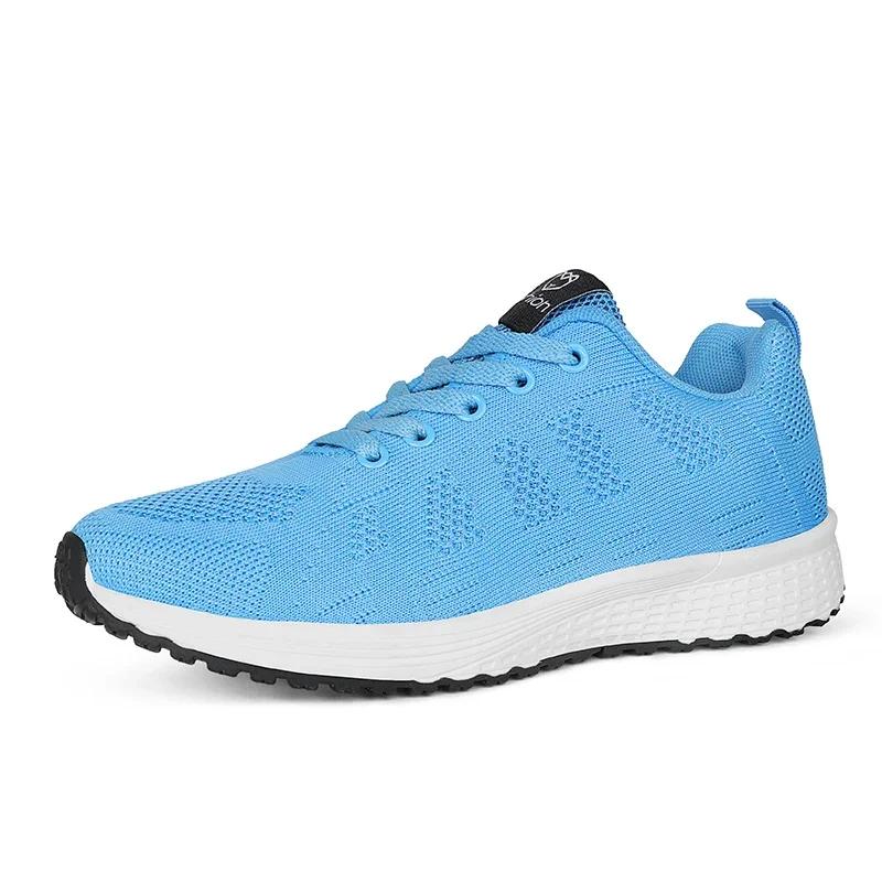 Women'S Casual Flat Shoes Mesh Breathable Training Shoes Platform Shoes Comfortable Fashionable Versatile Dopamine Tennis Shoes