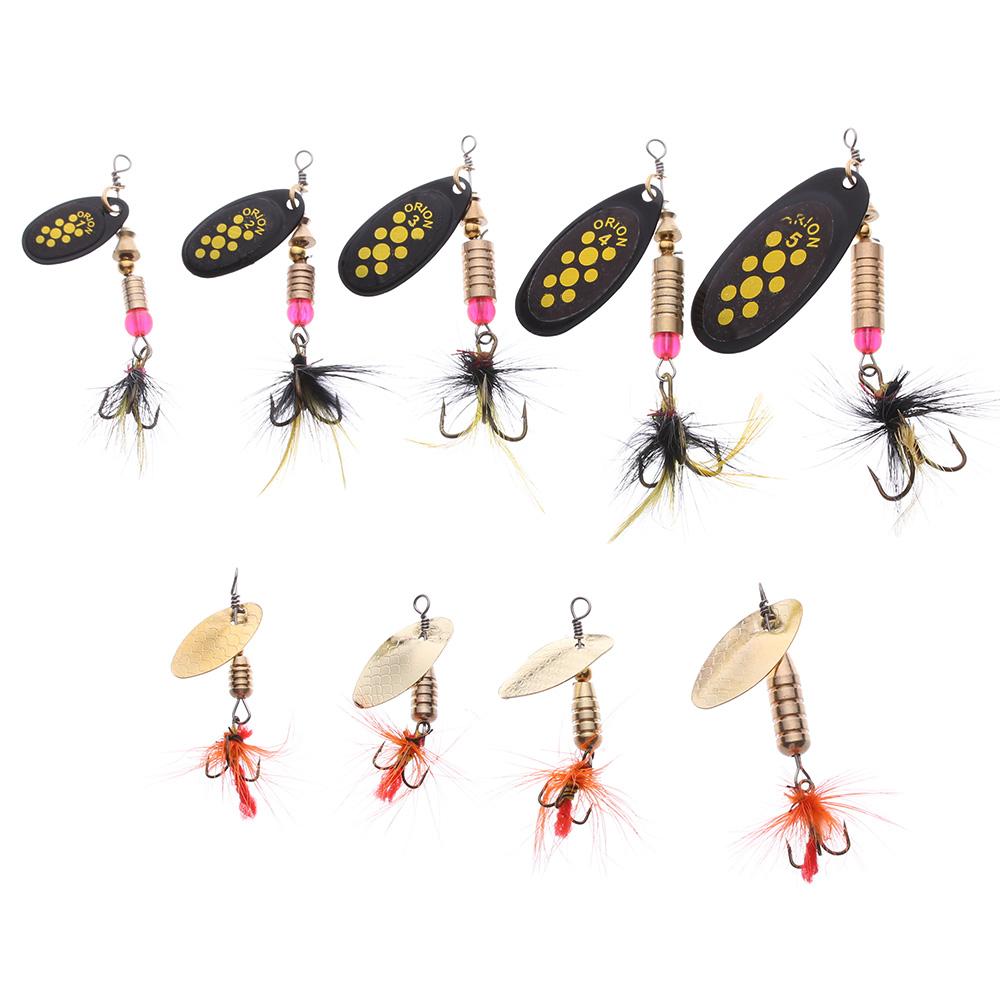 1Pc Hot Metal Durable Spoon Spinner Crank Bait Treble Hook Fishing Lure