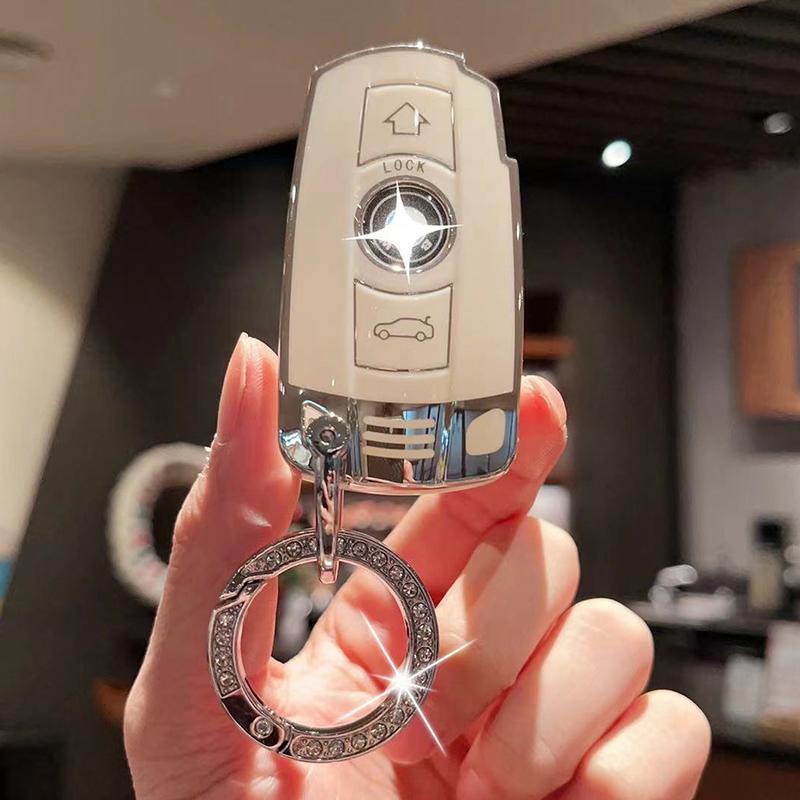 Soft TPU Car Remote Key Case Cover Shell For BMW X1 X5 Z4 E90 E60 E70 E87 X6 3 5 6 Series M3 M5 Holder Fob KeyChain Accessories