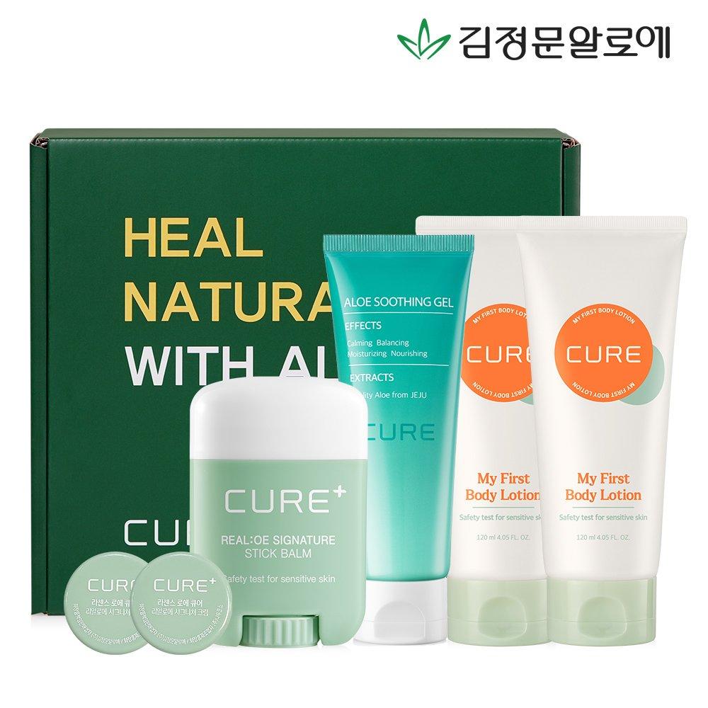 Kim Jeong Moon Aloe Подарочный набор «все в одном» для увлажнения кожи + 2 мини-крема