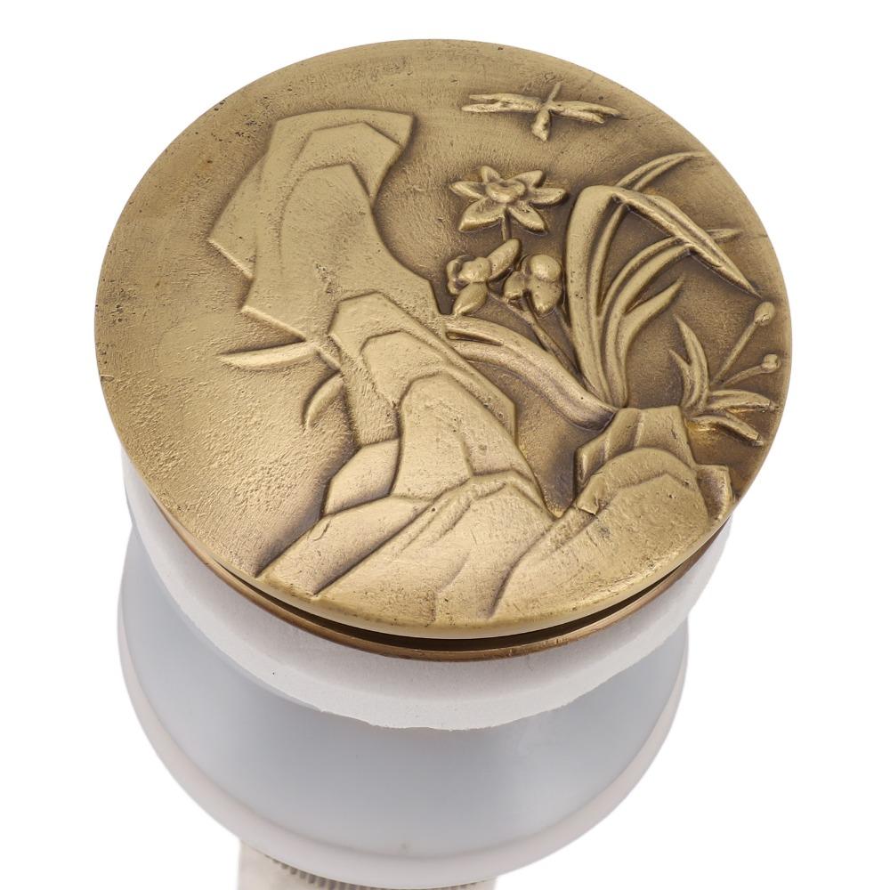 with Overflow Push Bounce Drain Stopper Brass Push Bounce Sink Drain Bathroom Sink Drain Hotel