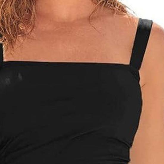 Women Swimsuit Sling Sleeveless High Waist Bathing Suit One-Piece Beachwear Solid Color Quick Drying Monokini