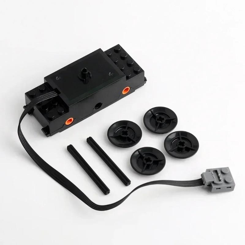 Мотор для железнодорожных путей 88002 MOC Power Functions Power Up Technical Скоростной мотор Строительные блоки для 10254 53401 53400 Железнодорожные пути Сделай сам