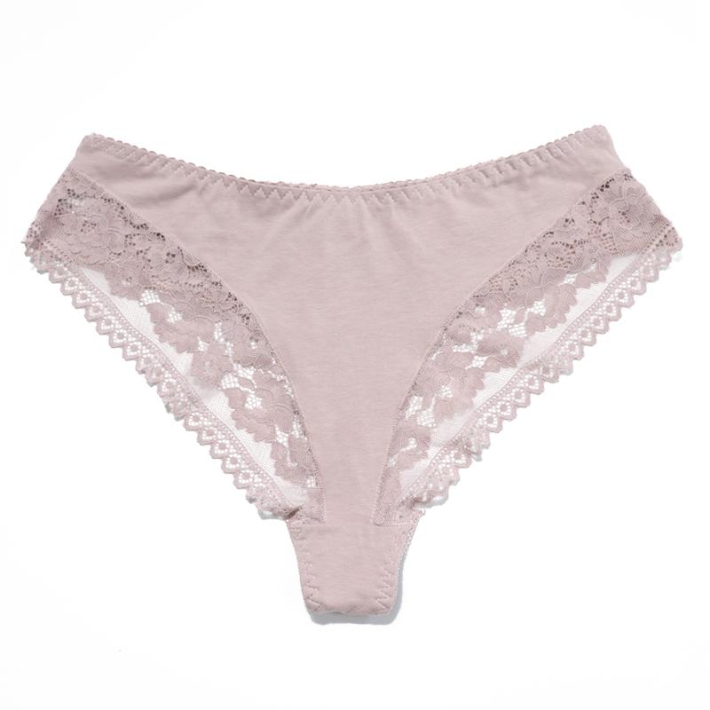 Женские однотонные кружевные трусы из чистого хлопка, большой размер L-5XL, женское сексуальное женское белье, трусики-стринги со средней посадкой