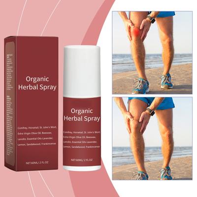 Травяной спрей для снятия боли при болях в суставах и мышцах, мышечный отек, спрей для снятия болезненности 60 мл