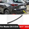 Накладка на задний бампер багажника, отделка для Mazda CX-5 CX-8 2017- 2024, стальная накладка-защита на порог двери багажника, аксессуары
