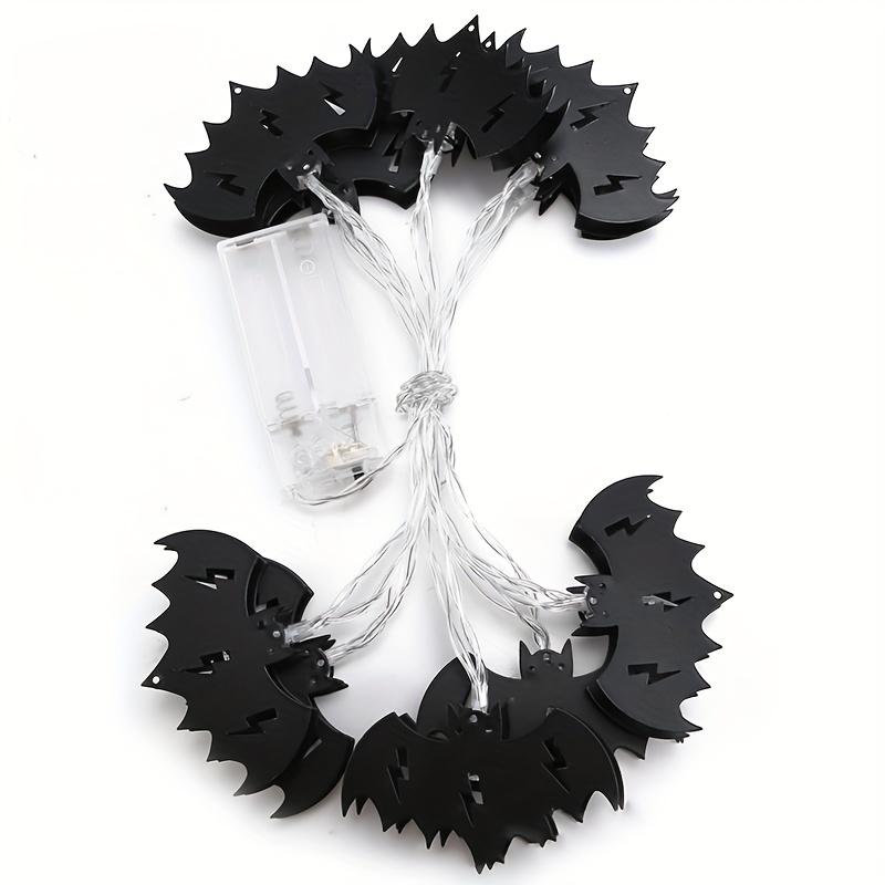 Светодиодная гирлянда на Хэллоуин, украшение для фестиваля призраков, железная художественная летучая мышь, призрачная батарейка, световой бар, декор для вечеринки