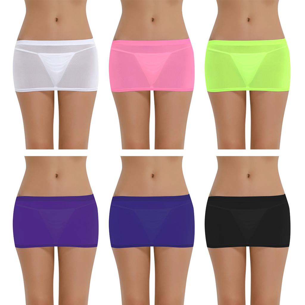 Женское сексуальное ультратонкое прозрачное нижнее белье, летние эластичные облегающие юбки с низкой талией, горячая эротическая клубная вечеринка, супер мини облегающая юбка