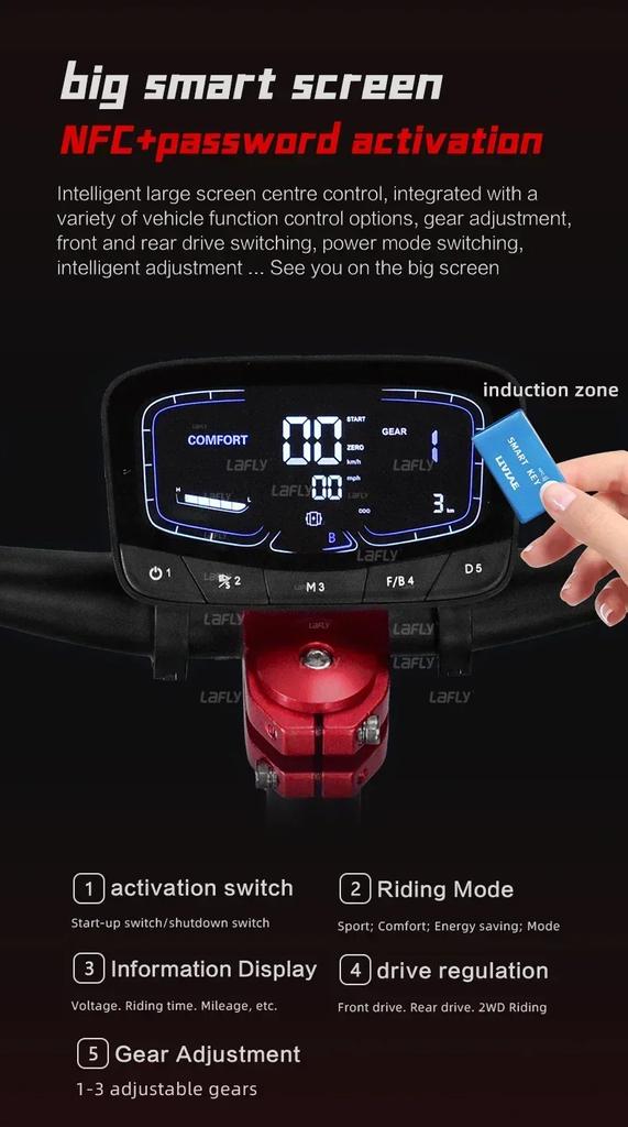 EU 2025 S5-11 38Ah 6000W 60V 38AH Max Speed 95km/h Oil Brake 11Inch Electric Scooter 100Km Range NFC Key Connectable Application