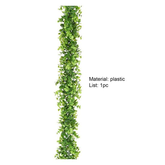 Realistic Simulation Rattan No Withering UV-resistant Flower Arrangement Fake Eucalyptus Background Decor