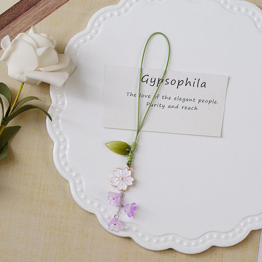 Handmade Japan-Korea Tulip Keychain and Phone Lanyard
