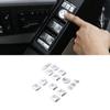 14pcs Car ABS Chrome Window Lift Switch Button Frame Cover Trim For Mercedes Benz A B C E CLA GLK GLA GLE Class W204 W166