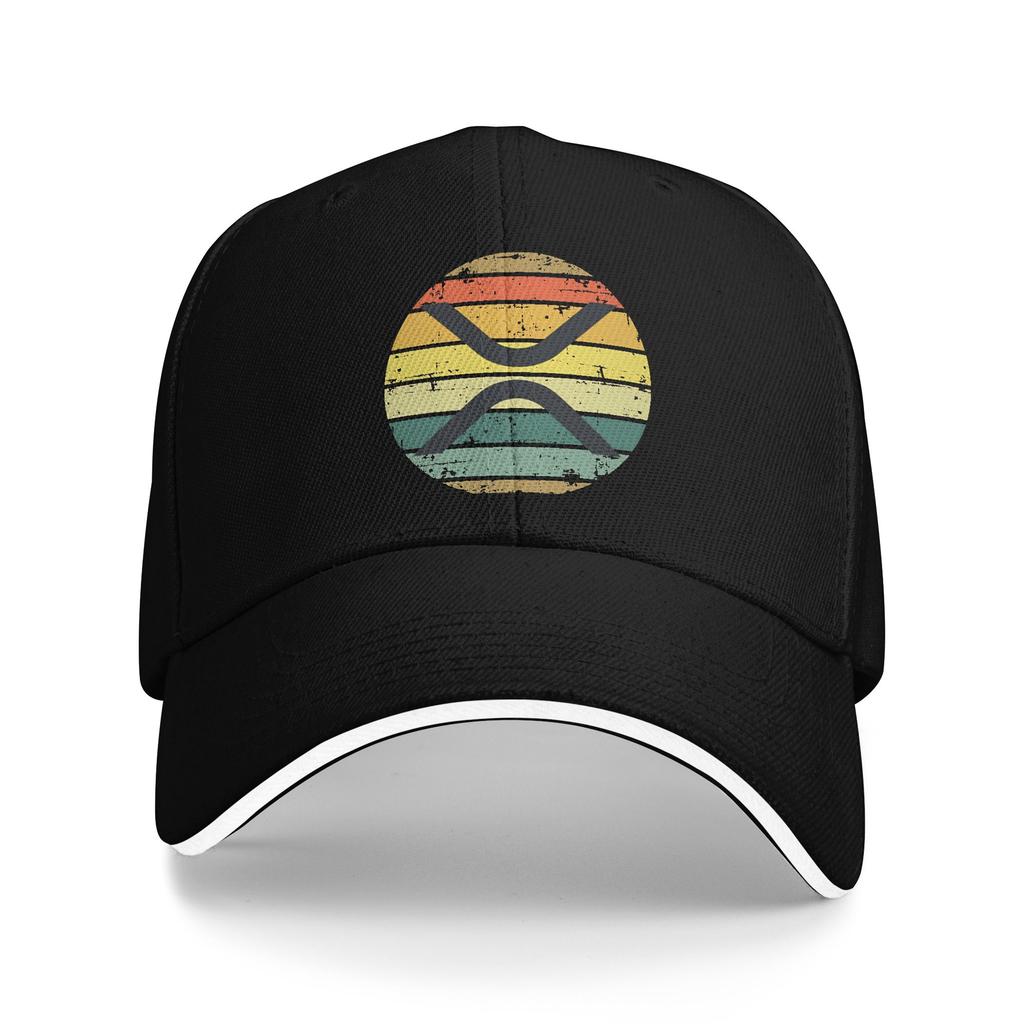 Summer Casual Baseball Cap XRP Ripple Running Hippie Hip Hop Hats For Women Men Sunscreen Classic Baseball Caps