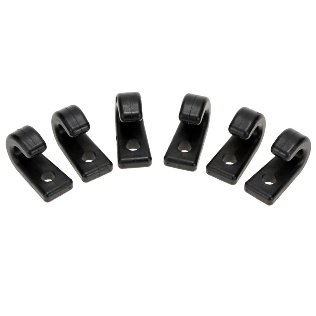 Многоцелевые высокопрочные крючки J-образной формы, изготовленные из высокопрочного нейлона для каяков, водных видов спорта, кемпингового снаряжения, надежное крепление