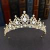 Gift Hair Accessories Bridal Crowns Women Hair Hoop Baroque Crystal Tiara Black Rhinestone Crown