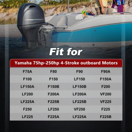 1x Термостат для лодочных моторов Yamaha 75 л.с. - 250 л.с. 4-тактные 7F-12411-01-00