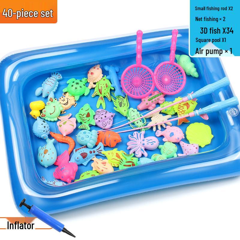 Детский магнитный набор для рыбалки – Летняя развивающая ролевая игра для детей