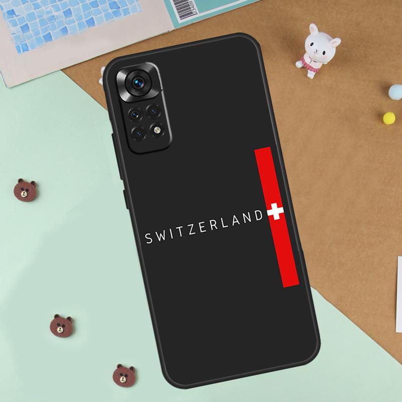 Switzerland Swiss Flag Case For Xiaomi Redmi Note 13 14 9 10 11 12 Pro 10S 11S 12S Cover For Redmi 13C 10C 12C 14C