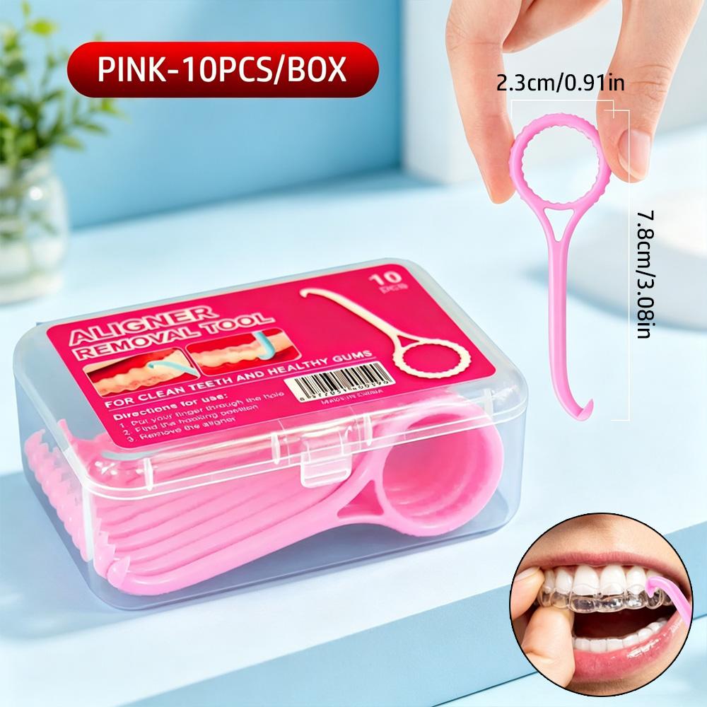 Portable Aligner Remover Hook 10PCS Pack Orthodontic Tool for Invisible Braces Retainers 3