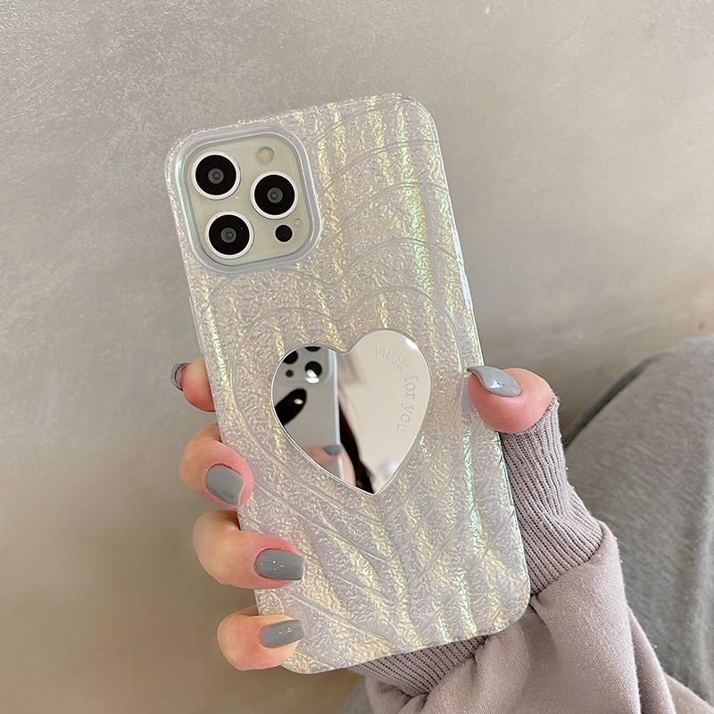 Роскошный чехол для телефона с 3d сердцем и пульсацией воды для Iphone 14 13 12 11 Pro Max Xs X Xr Love Mirror, мягкий силиконовый противоударный чехол