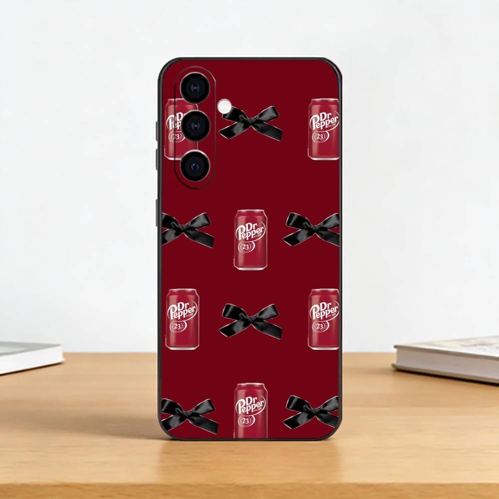 Чехол для телефона Dr Pepper C-Cherry Черный Мягкий Силикон Для Samsung Galaxy A73,A72,A71,A70,A53,A52,A51