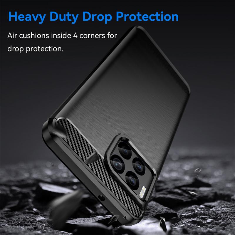Чехол из ТПУ с текстурой углеродного волокна для T-Mobile Revvl 7 Pro 6x 5G Revvl 6 T Phone Pro 5G Противоударный Защитный Бизнес Полная Защита Чехол
