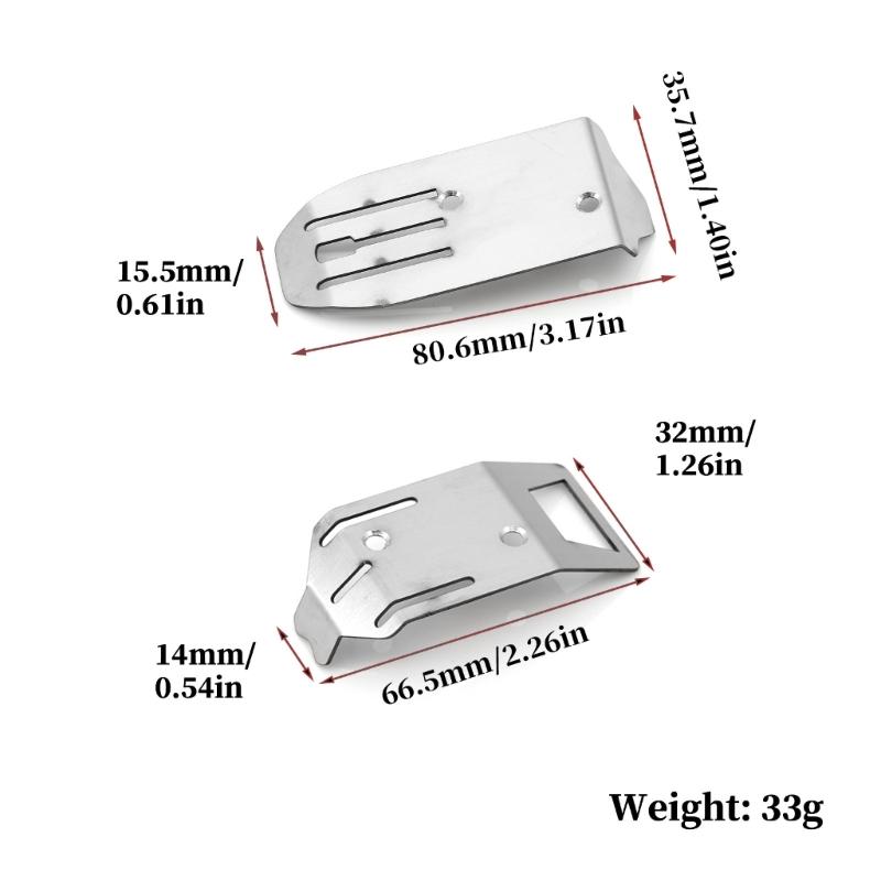 Remote Control Model Stainless Steel Skid Plate Chassis for ARA2106 Toy Collection Kits for Remote Control Car Upgrades