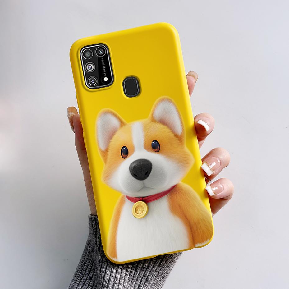 Силиконовый чехол для Samsung M31 M 31 Чехол Милый Кролик Панда Ударопрочный чехол для телефона для Samsung Galaxy M31s M31 s M315F M317F Etui