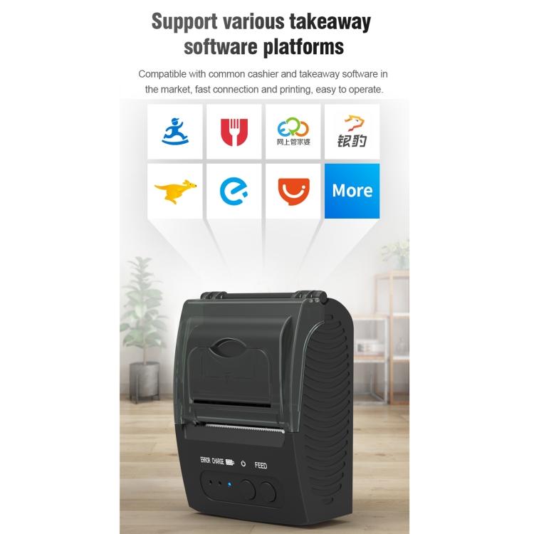 5811DD 58 мм Bluetooth 4.0 Портативный Термо Bluetooth Принтер Чеков, Вилка UK