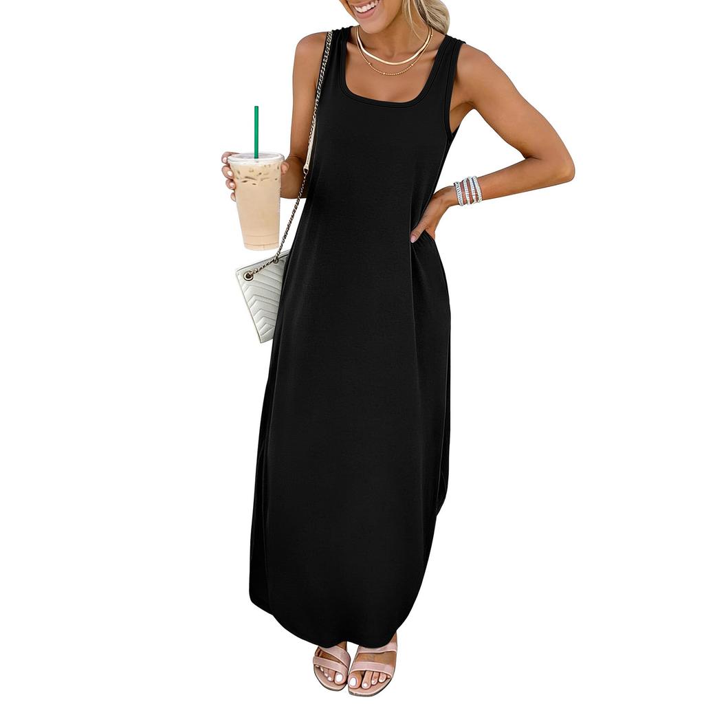 Женское модное повседневное платье свободного кроя -Цвет