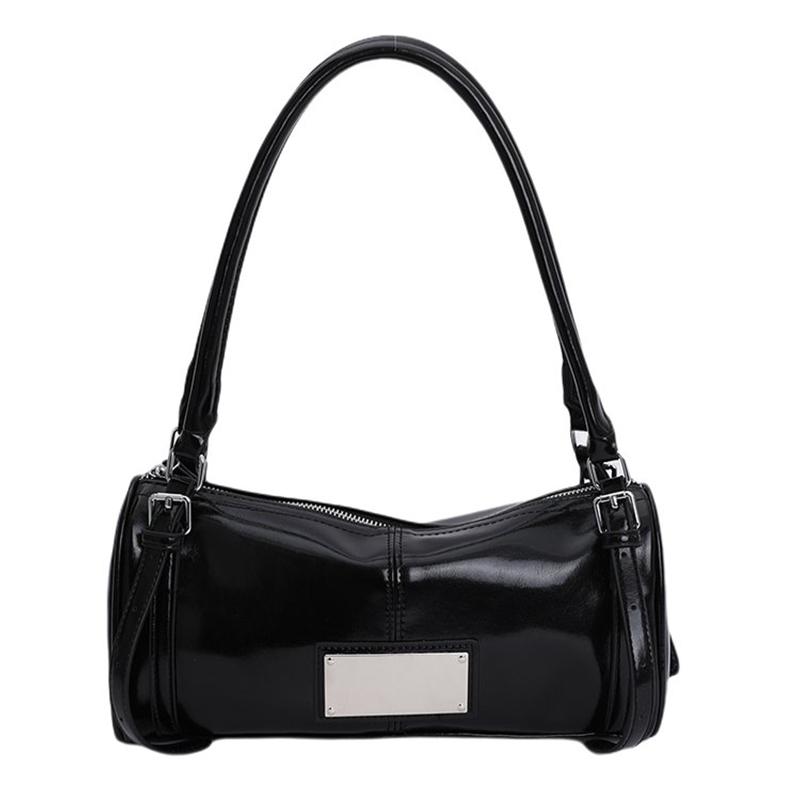 Fashion Brand Design Shoulder Bag Retro Versatile Handbag New Waxed Leather Niche Underarm Bag Korean-style Simple Commuter Bags