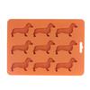 Dog Shaped Silicone Ice Cube Tray Silicone Baking Mold Reusable Dachshund Dog Mold  Cake Decoration