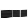 Vidaxl Nadstawki Paletowe, 3 Szt., Czarne, 150X100 Cm, Drewno Sosnowe