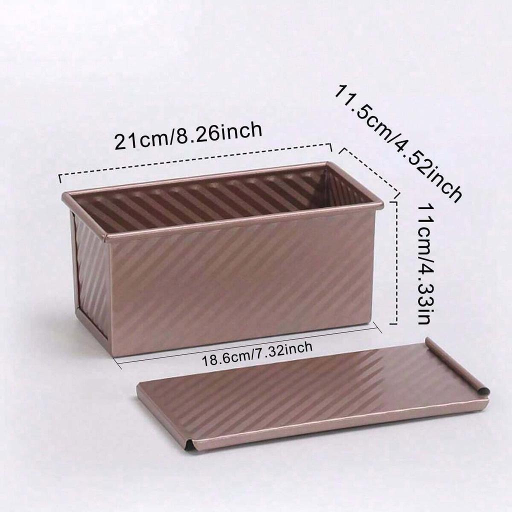 1 шт. Форма для выпечки хлеба «Золотой хлеб» с крышкой - антипригарное покрытие, устойчивое к ржавчине.. Идеально поджаренный хлеб - прочный. Легко моющаяся форма для выпечки в духовке.