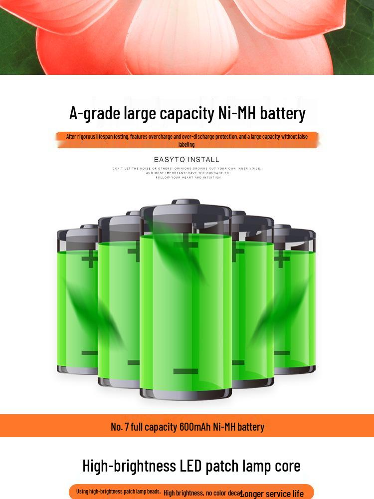 Солнечная плавучая лампа-лотос для пруда - Водонепроницаемый садовый фонарик для загадывания желаний