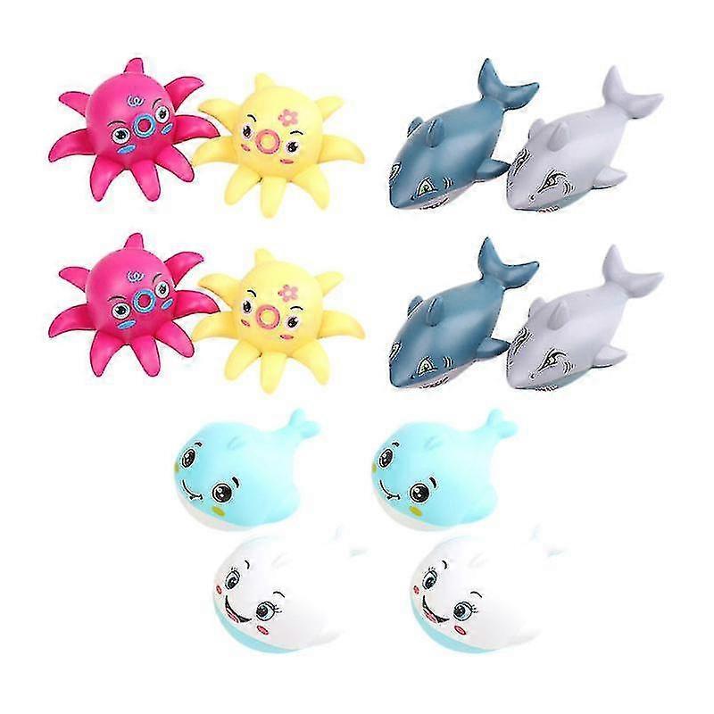 12pcs Pull-back Sea Animals Car Toy