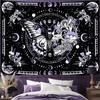 1pc Black Skull Butterfly Printed Tapestry Reusable Dustproof Oversized Tapestry for Birthiday Gift Home Party Wall Decoration